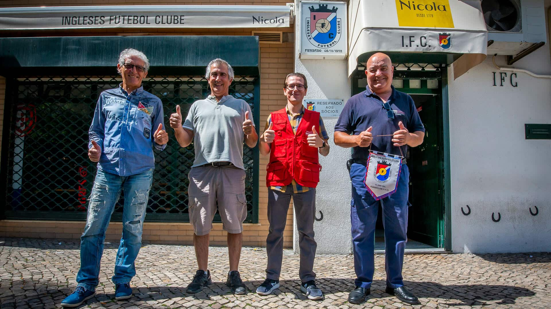 Staff do Ingleses Futebol Clube e voluntário do Radar